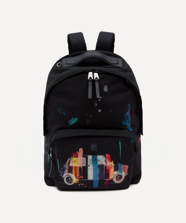 Paul Smith - Artist Stripe Mini Print Backpack image number null