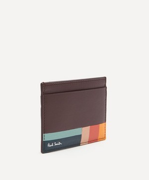 Paul Smith - Multi-Stripe Leather Card Holder image number 1