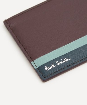 Paul Smith - Multi-Stripe Leather Card Holder image number 3
