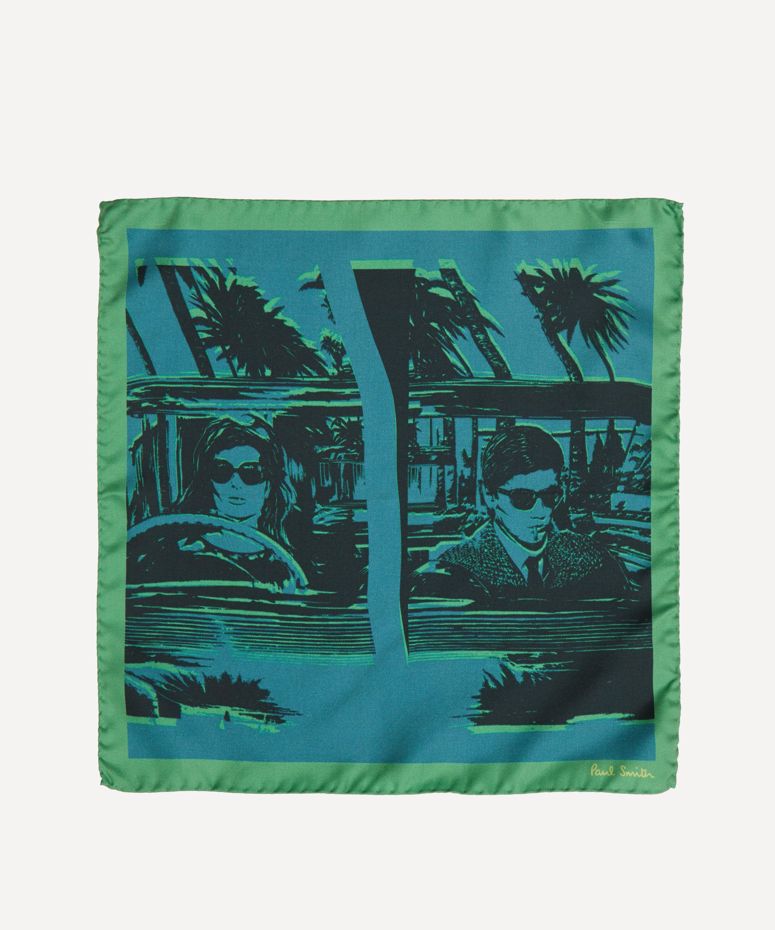 Paul Smith - Getaway Silk Pocket Square image number 2