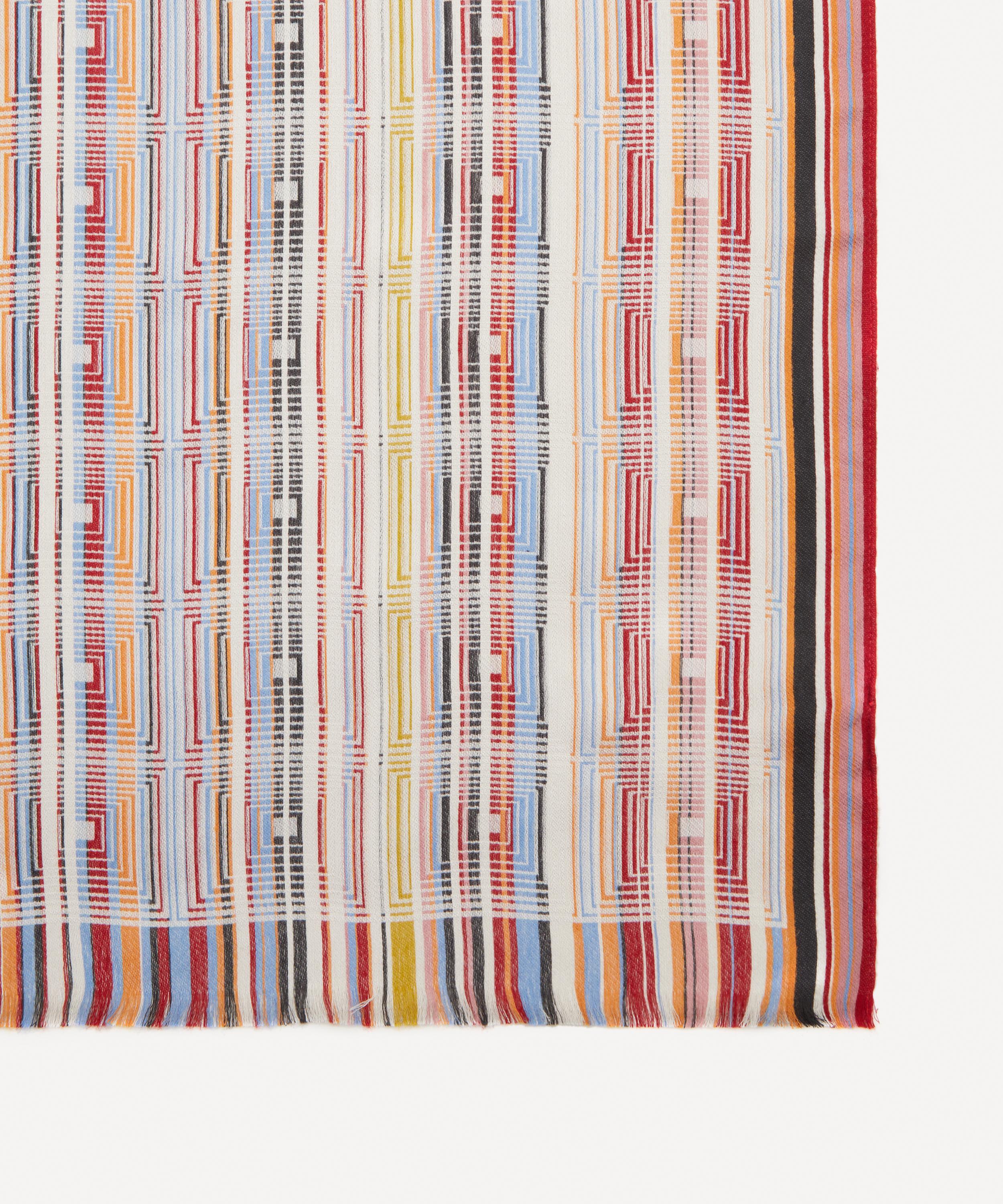 Paul Smith - Geo Jacquard Silk-Blend Scarf image number 3