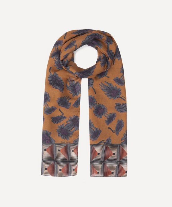 Paul Smith - Digital Daisy Print Scarf image number null