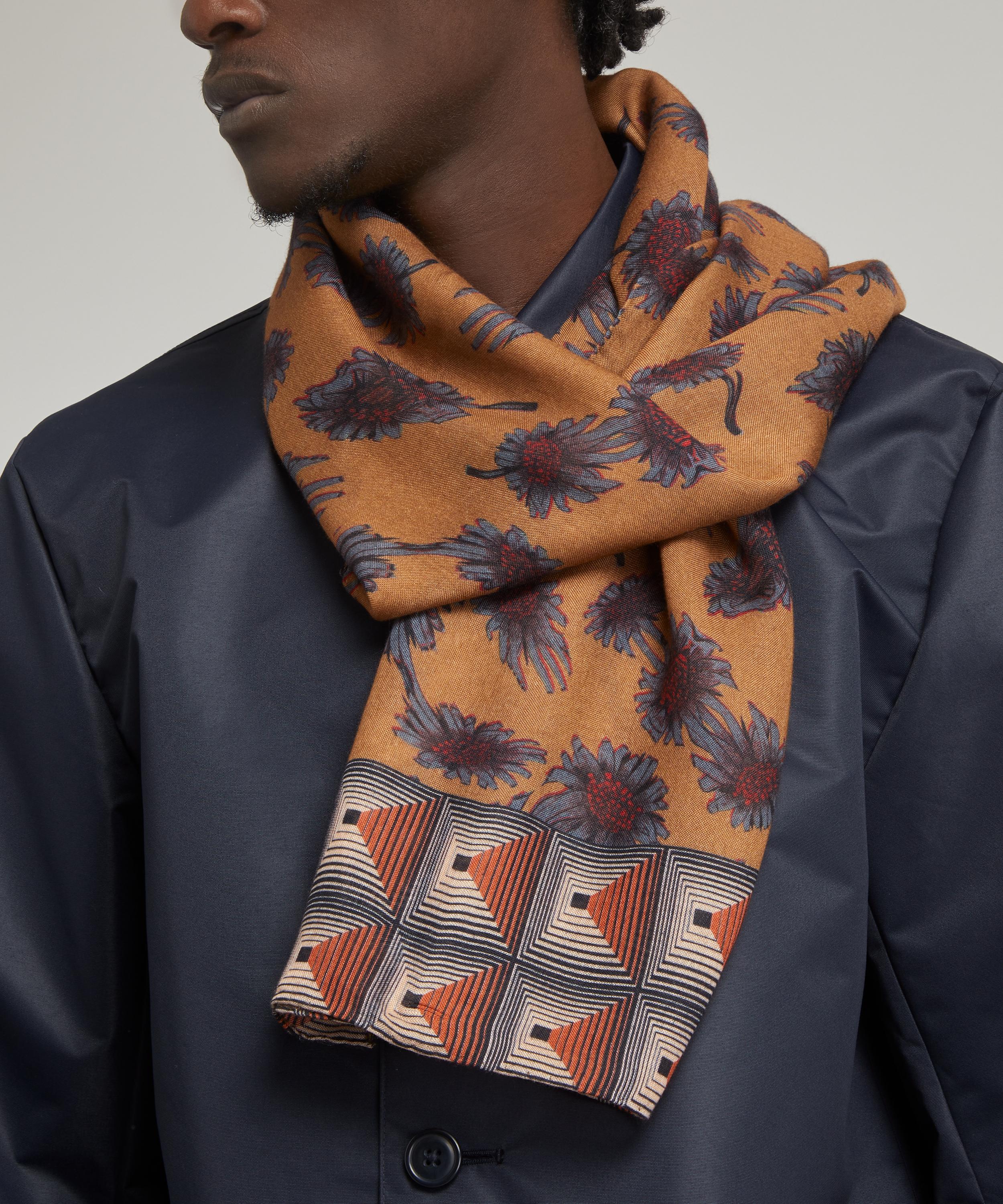 Paul Smith - Digital Daisy Print Scarf image number 1