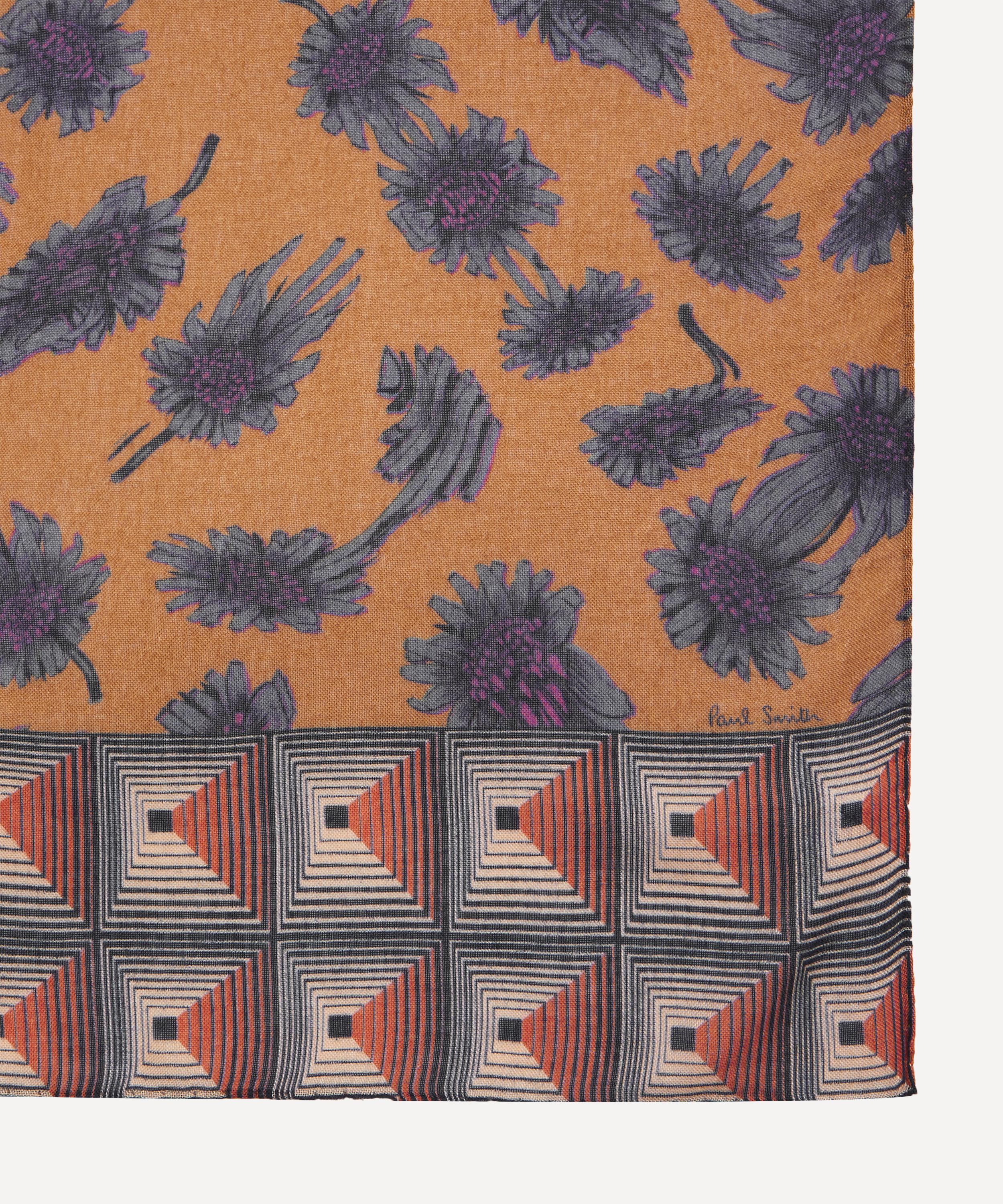 Paul Smith - Digital Daisy Print Scarf image number 3