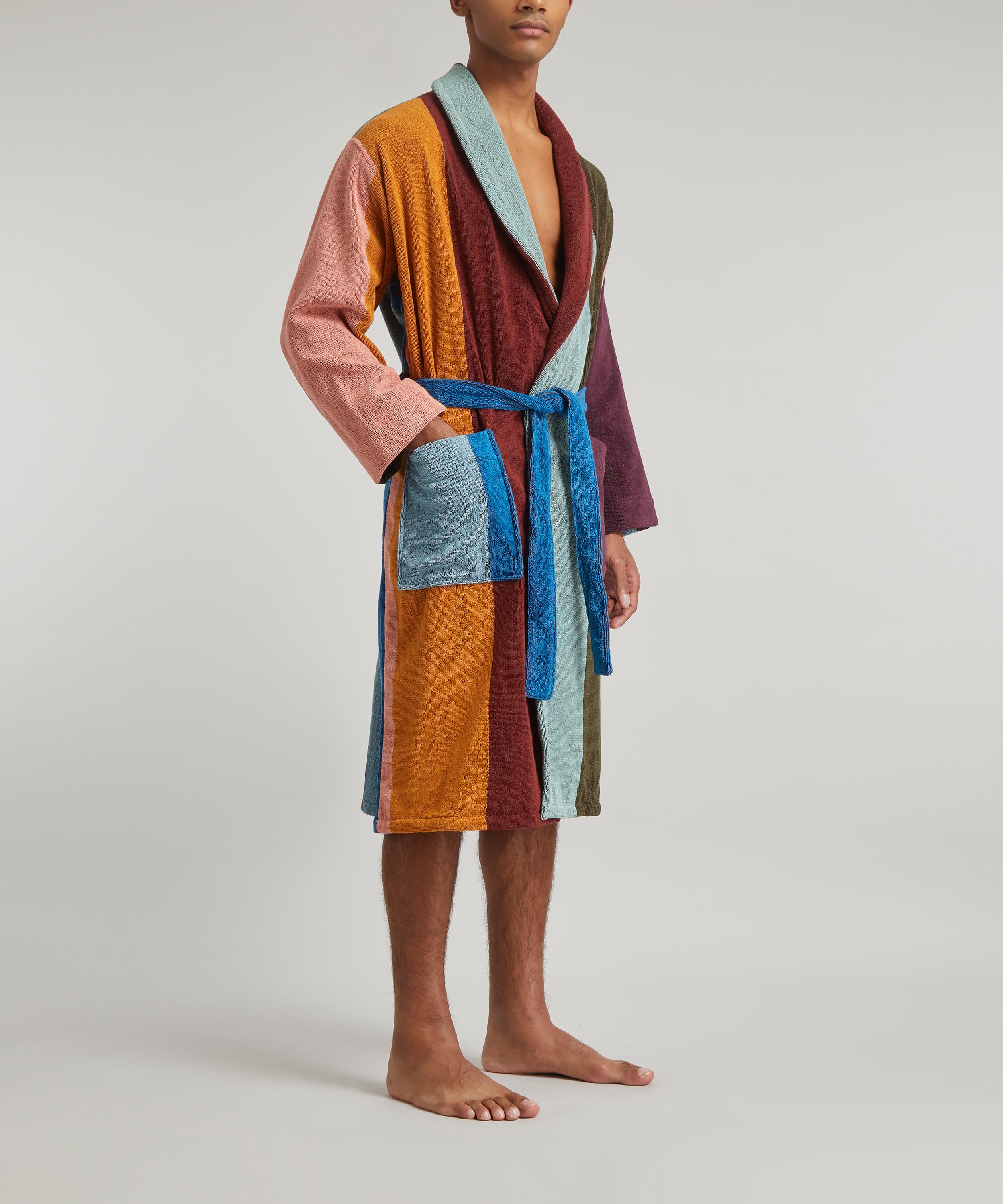 Paul Smith - Artist Stripe Cotton-Terry Bathrobe image number 2