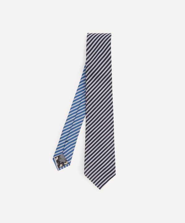Paul Smith - Deck Stripe Cotton-Silk Tie image number null