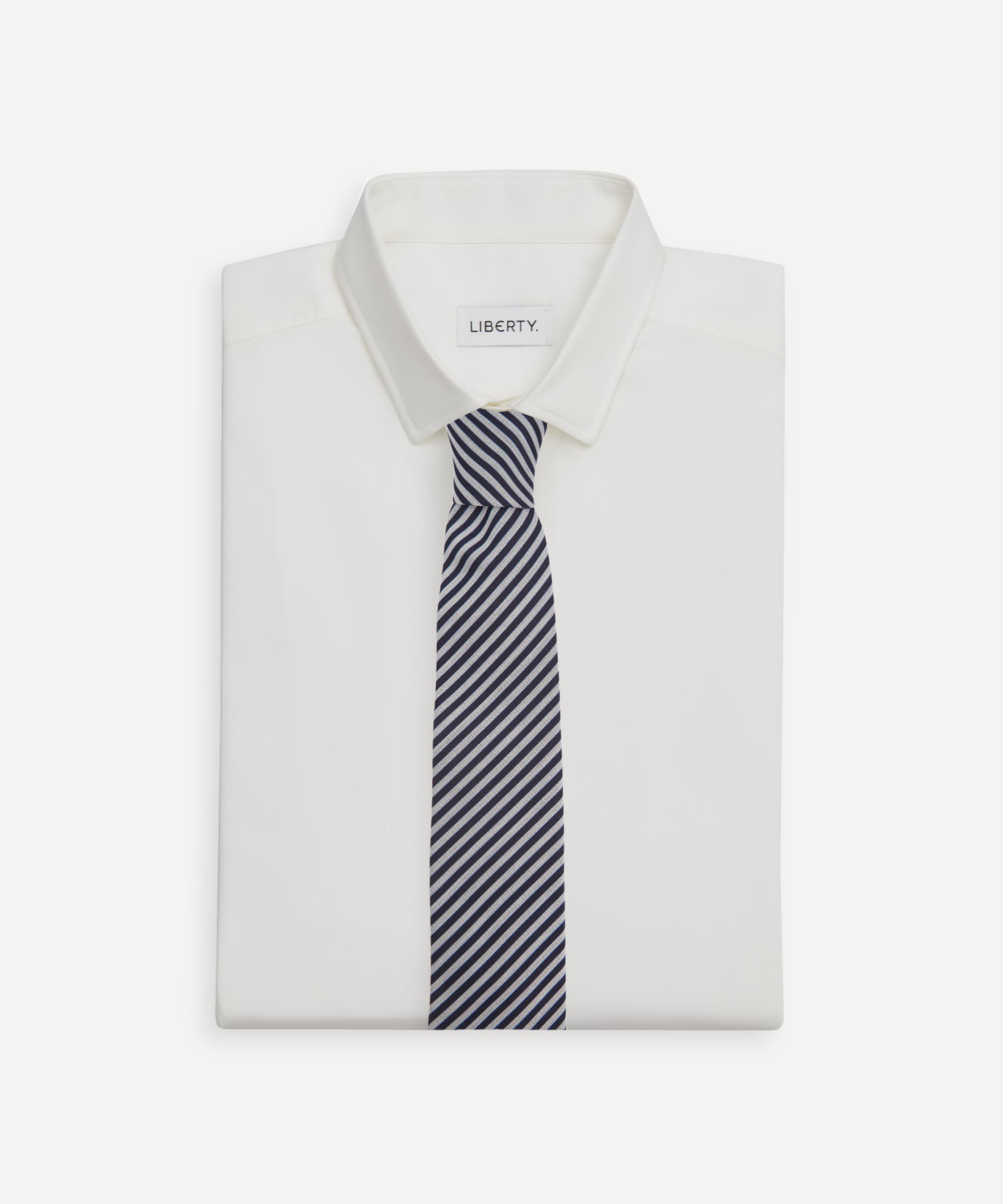 Paul Smith - Deck Stripe Cotton-Silk Tie image number 1