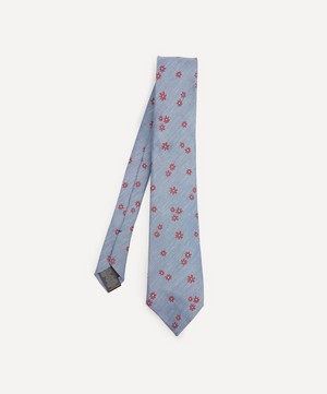 Paul Smith - Floral Silk-Linen Tie image number 0