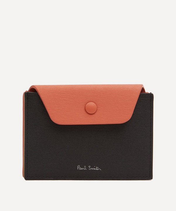 Paul Smith - Popper Leather Card Holder image number null