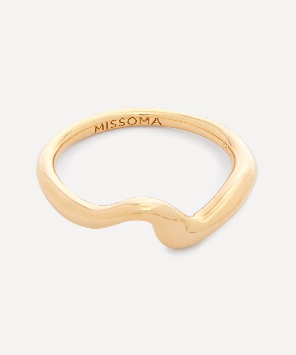 Missoma - Gold-Plated Vermeil Silver Molten Wave Stacking Ring