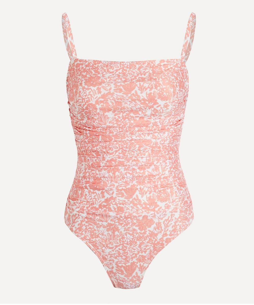 peony - Carnation Ruched Swimsuit