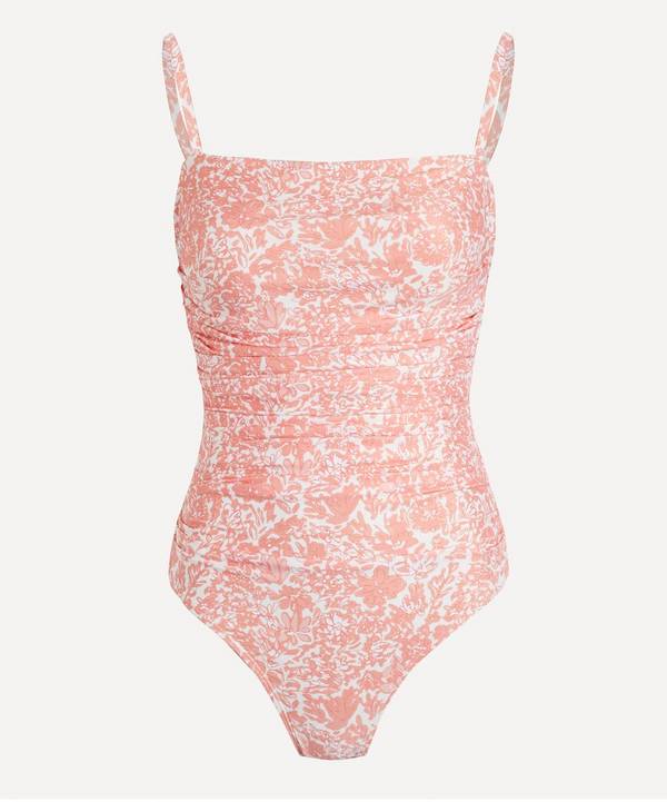 peony - Carnation Ruched Swimsuit image number 0
