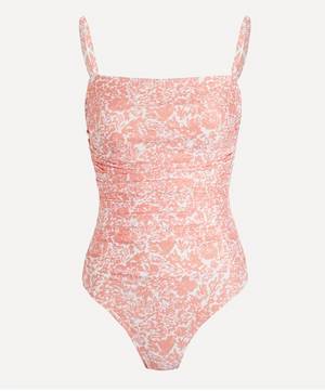 Carnation Ruched Swimsuit