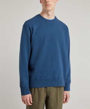 Folk - Overdyed Indigo Boxy Sweatshirt image number 1
