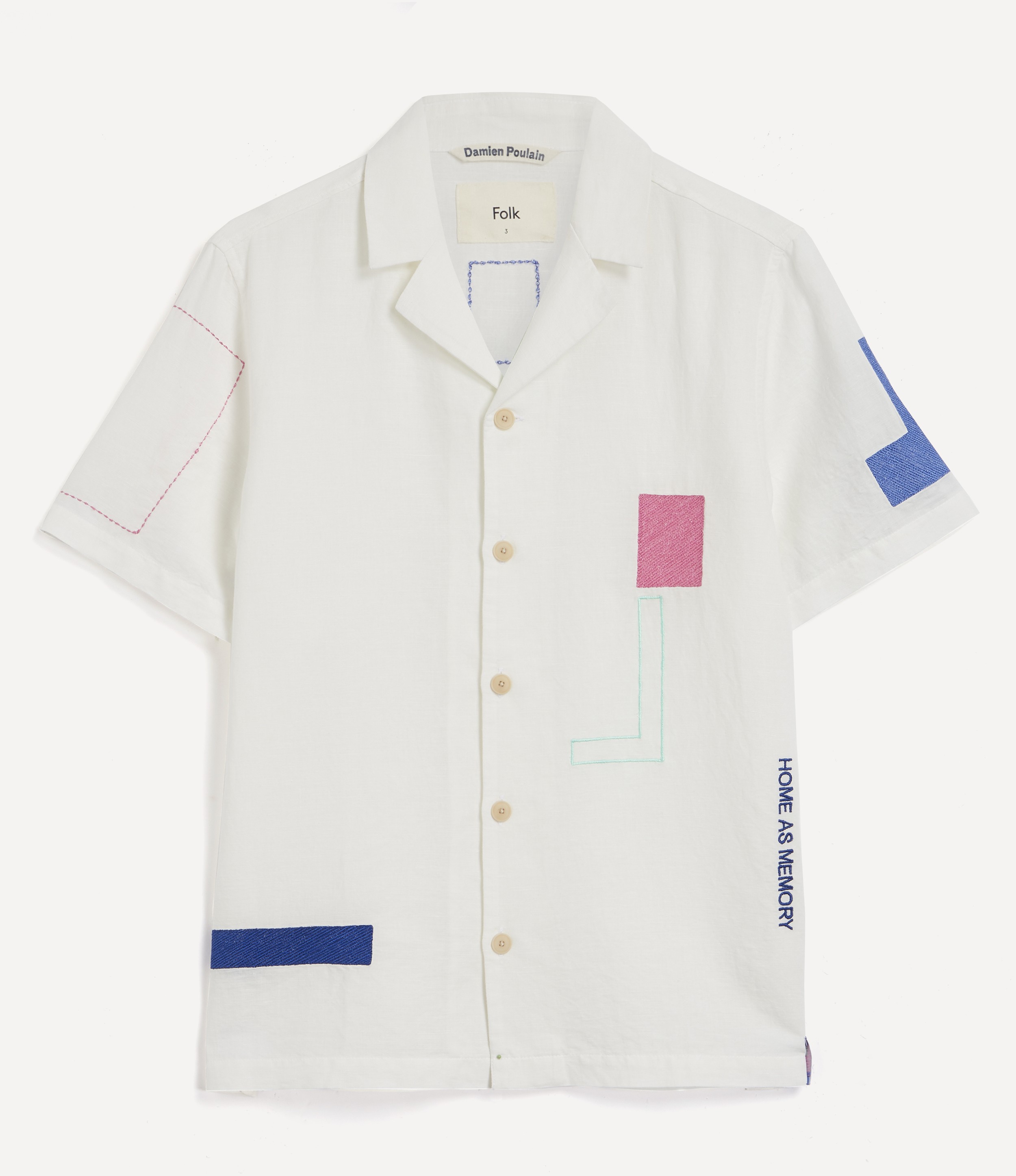 Folk - Short-Sleeve Memory Embroidered Shirt image number null