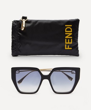 Fendi - Oversized Square Acetate Sunglasses image number 4