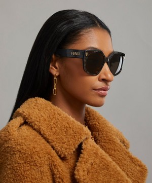 Fendi - Oversized Square Acetate Sunglasses image number 1
