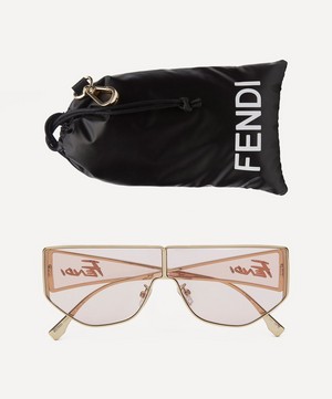 Fendi - Disco Shield Metal Sunglasses image number 4