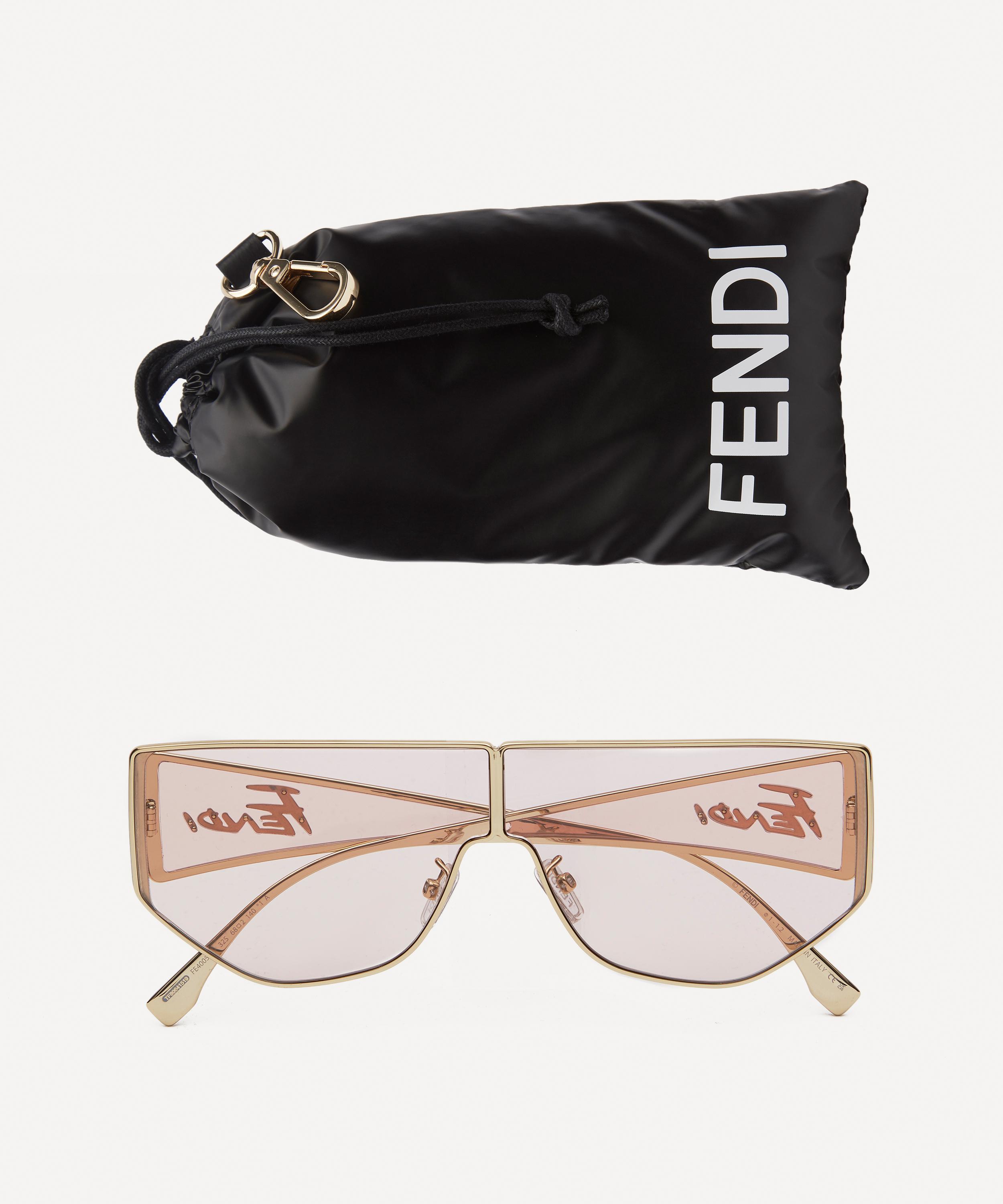 Fendi shield cheap aviator sunglasses