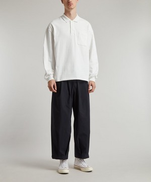 Uniform Bridge - Collared Long Sleeved Polo T-Shirt image number 2