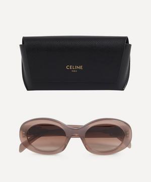 Celine - Triomphe Oval Acetate Sunglasses image number 3