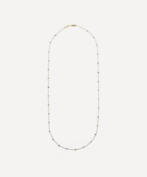 9ct Gold Pepper Tanzanite Long Necklace