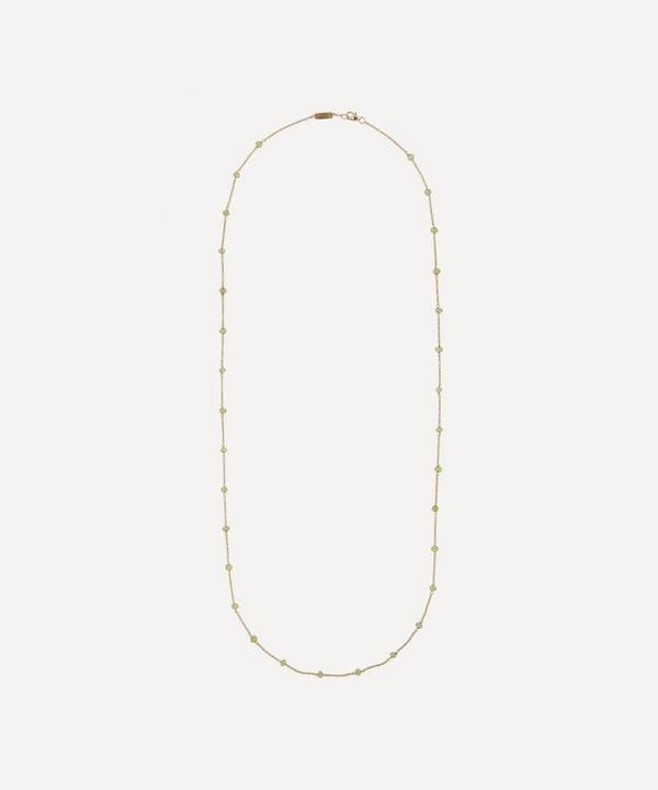 Liberty - 9ct Gold Pepper Peridot Long Necklace