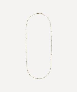 9ct Gold Pepper Peridot Long Necklace