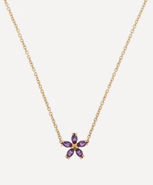 9ct Gold Bloomy Amethyst Pendant Necklace