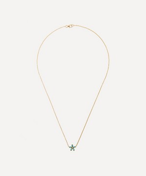 Liberty - 9ct Gold Bloomy Paraiba Pendant Necklace image number 2