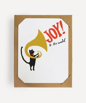Christmas - Tuba Cat Christmas Cards Box of Eight image number 0
