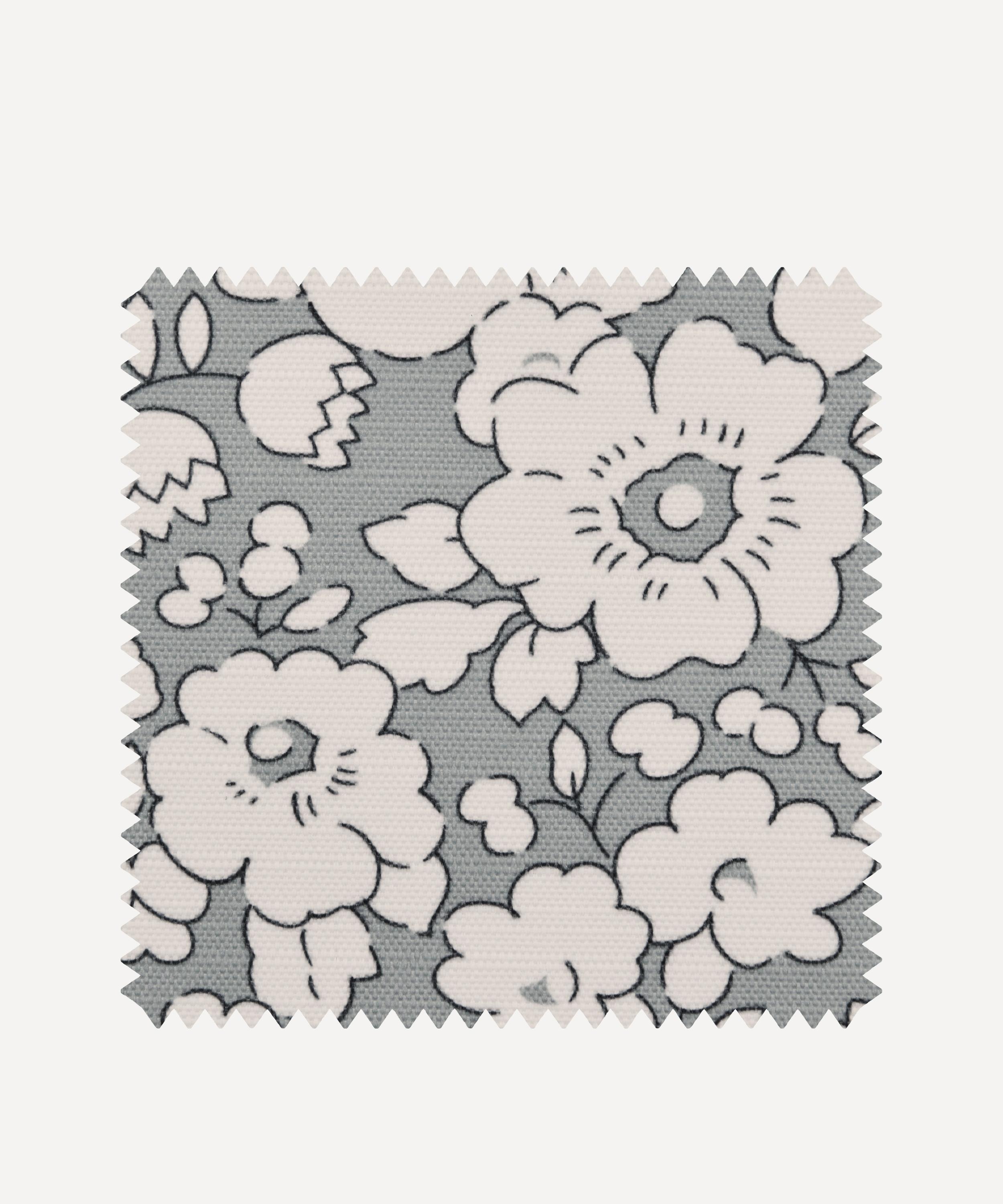 Liberty Interiors - Outdoor Fabric Swatch – Betsy Bloom Easton in Pewter image number 0