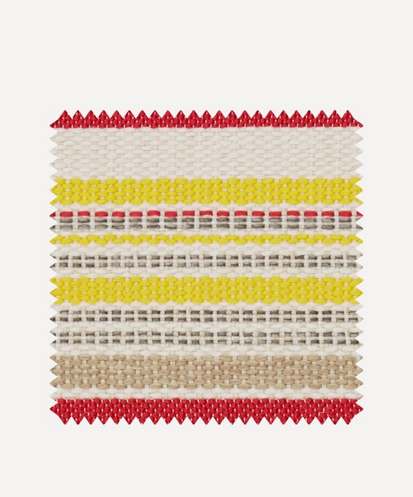 Liberty Interiors - Outdoor Fabric Swatch – Cabana Stripe Dixster in Lacquer