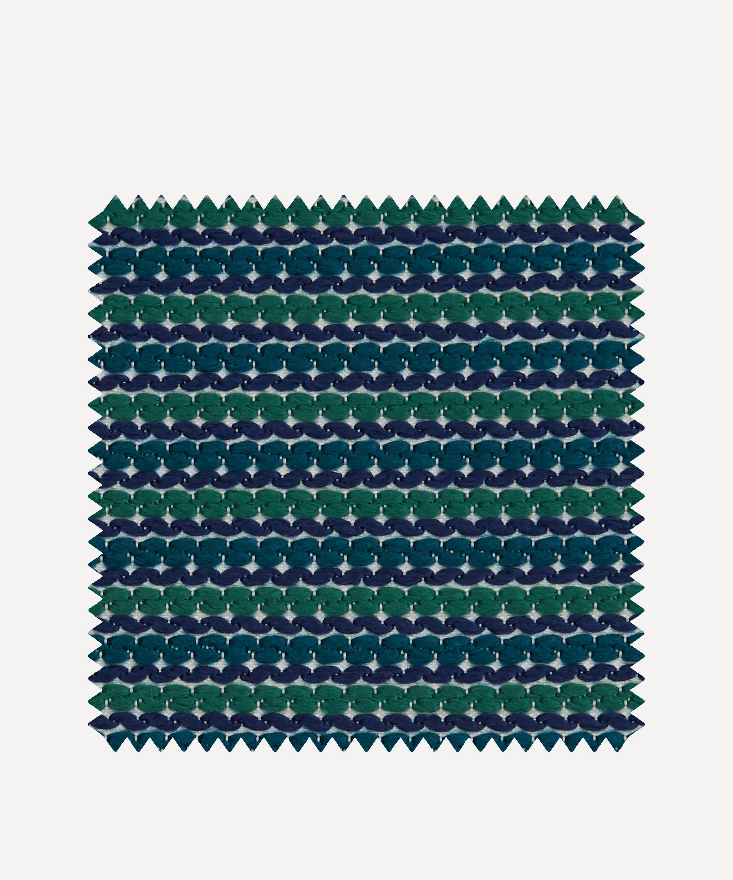 Liberty Interiors - Outdoor Fabric Swatch – Candy Stripe Harlow in Jade image number 0