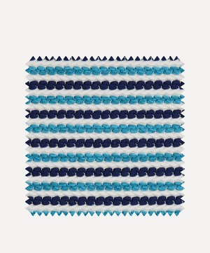 Liberty Interiors - Outdoor Fabric Swatch – Candy Stripe Harlow in Lapis image number 0