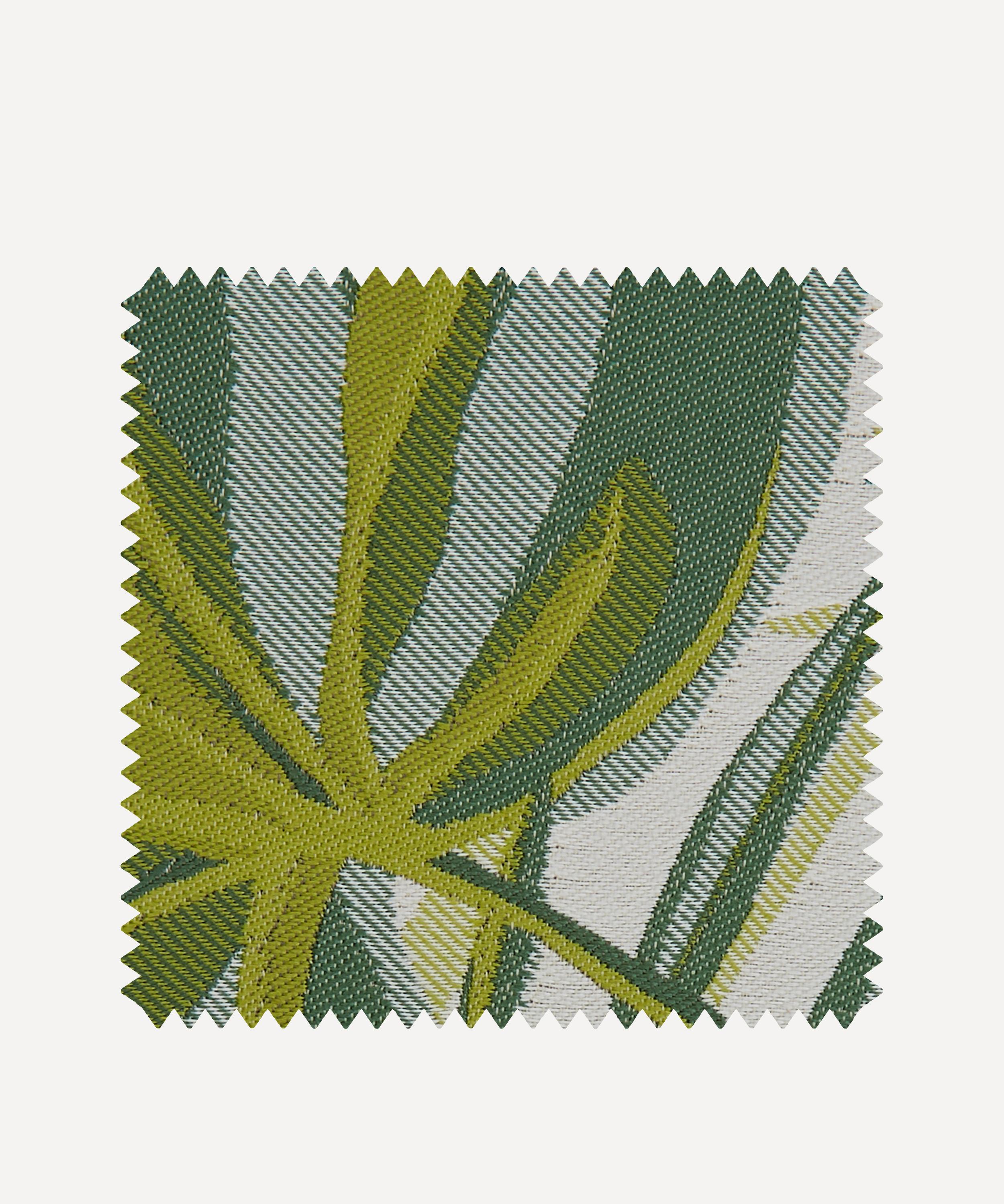 Liberty Interiors - Outdoor Fabric Swatch – Chile Palm Lovell Jacquard in Lichen image number 0