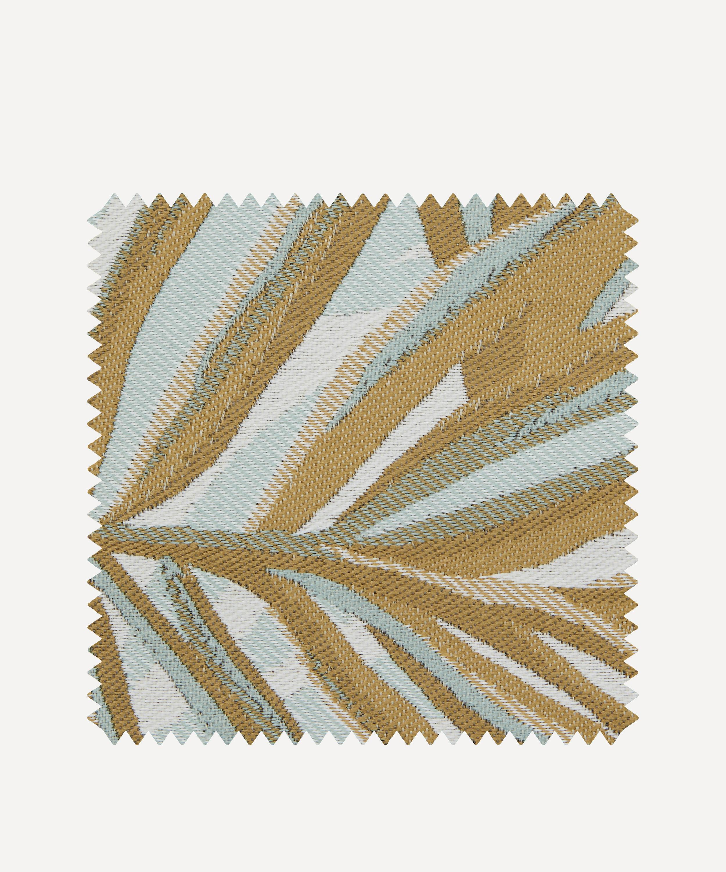 Liberty Interiors - Outdoor Fabric Swatch &ndash; Chile Palm Lovell Jacquard in Pewter image number 0