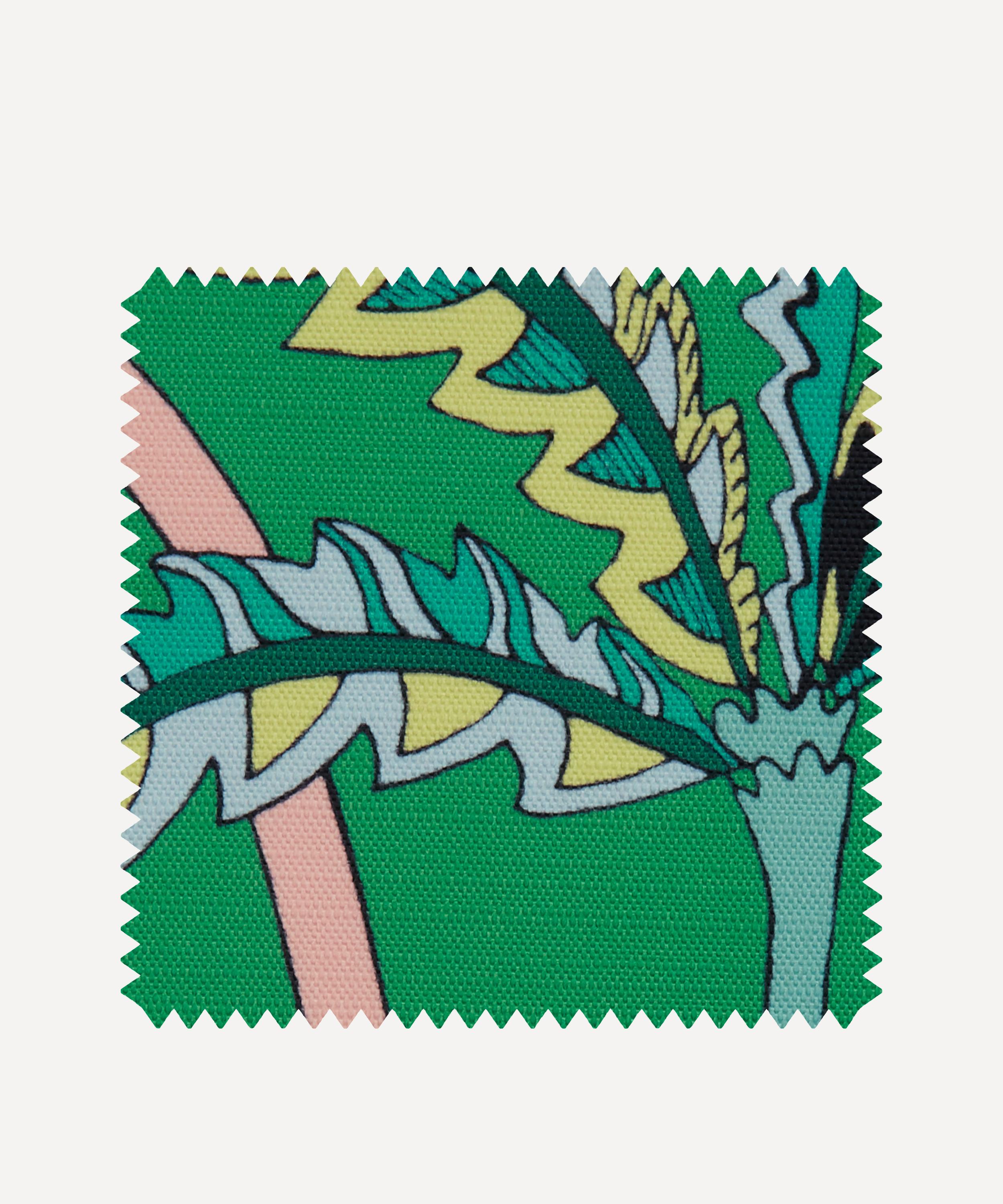 Liberty Interiors - Outdoor Fabric Swatch – Fantasia Jungle Easton in Jade image number 0