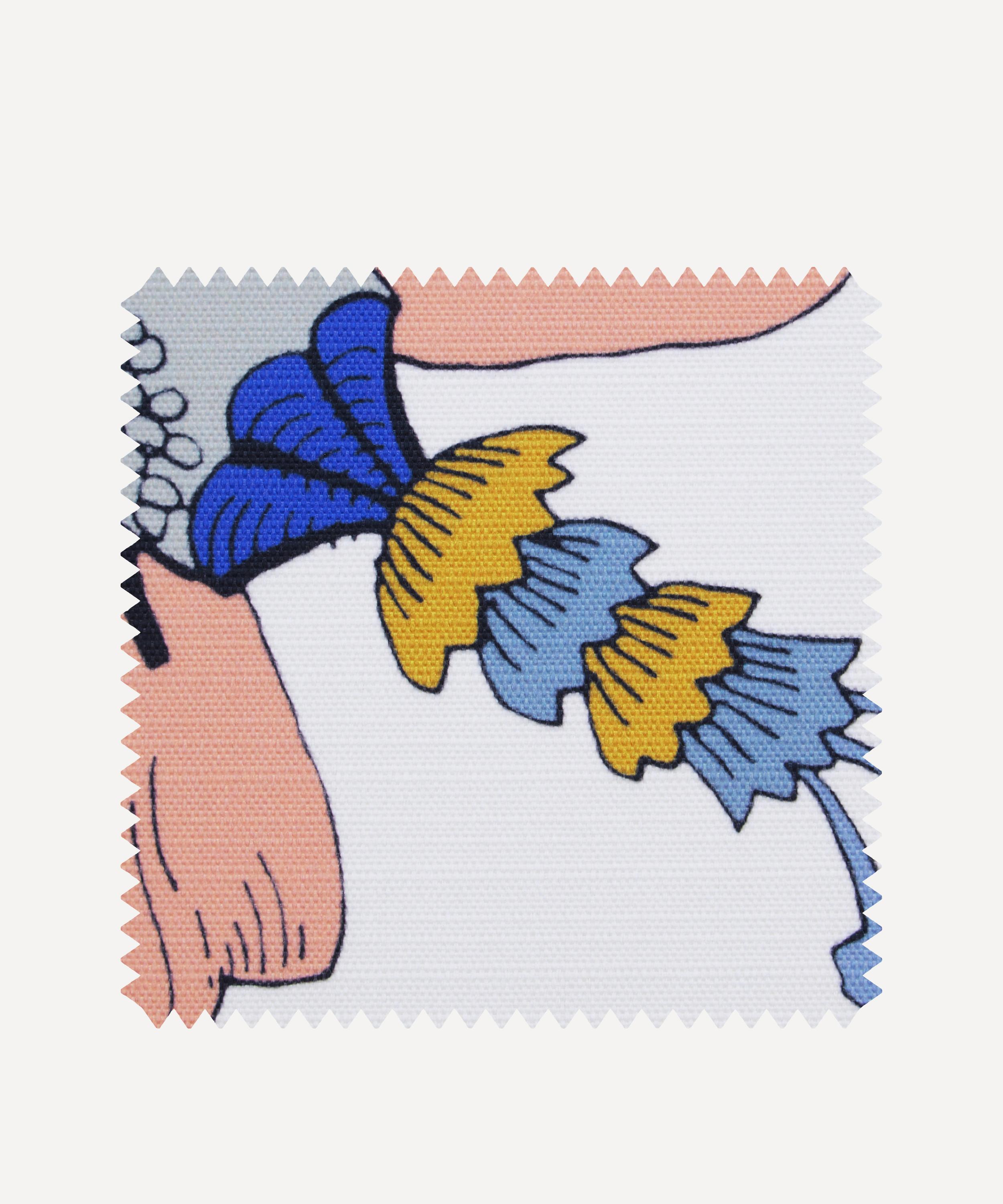 Liberty Interiors - Outdoor Fabric Swatch – Fantasia Jungle Easton in Lapis image number 0