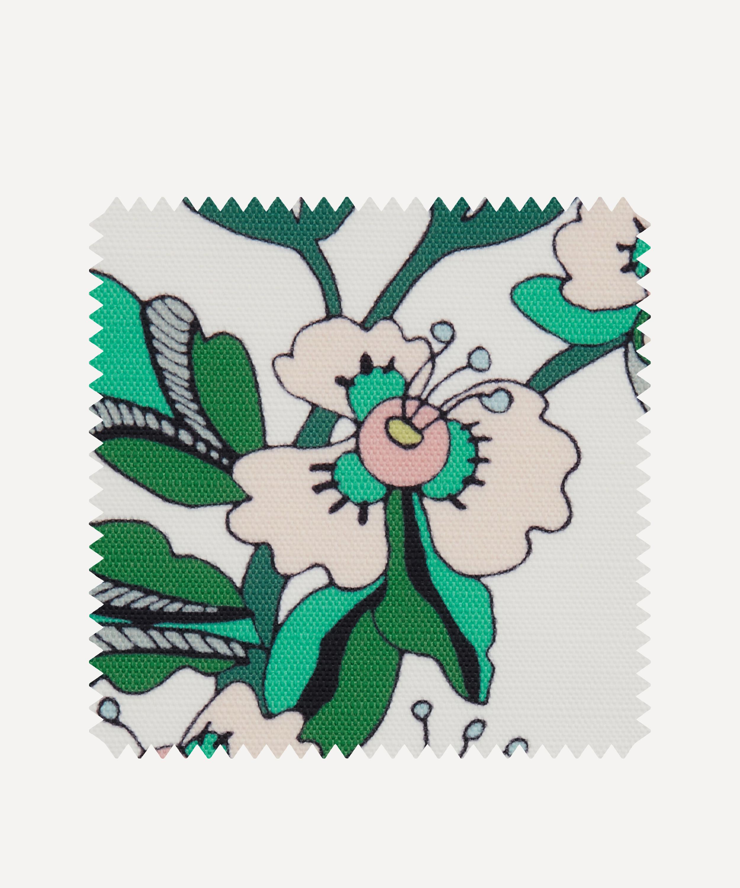 Liberty Interiors - Outdoor Fabric Swatch &ndash; Fantasia Jungle Easton in Lichen image number 0