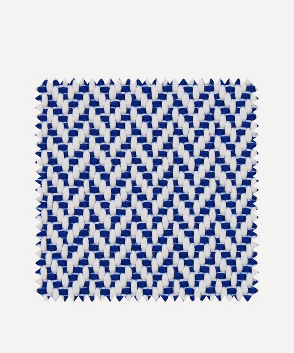 Liberty Interiors - Outdoor Fabric Swatch – Marquee Painswick Weave in Lapis image number null