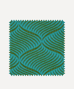 Liberty Interiors - Outdoor Fabric Swatch – Palazzo Westbrook in Aqua image number 0