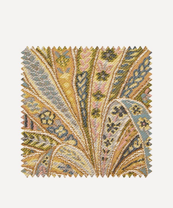 Liberty Interiors - Outdoor Fabric Swatch – Persian Voyage Jacquard Gatton in Lacquer