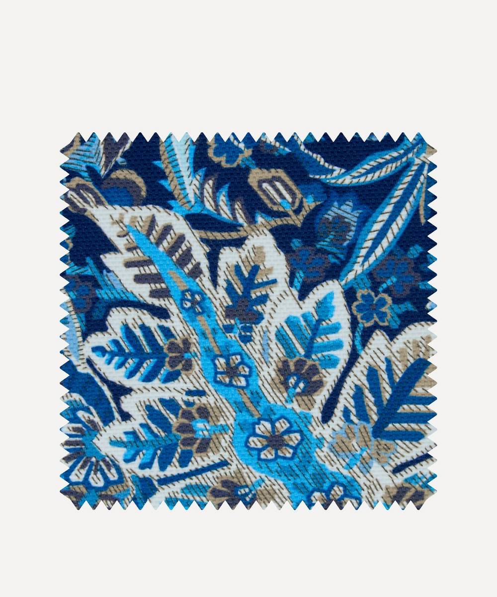 Liberty Interiors - Outdoor Fabric Swatch – Persian Voyage Majorelle in Lapis Stone