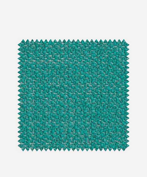 Liberty Interiors - Outdoor Fabric Swatch – Reef Plain Lloyd in Aqua image number null
