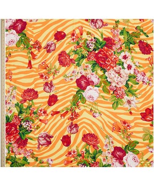 Ungaro - Flowers with Stripes Silk Jacquard image number 1