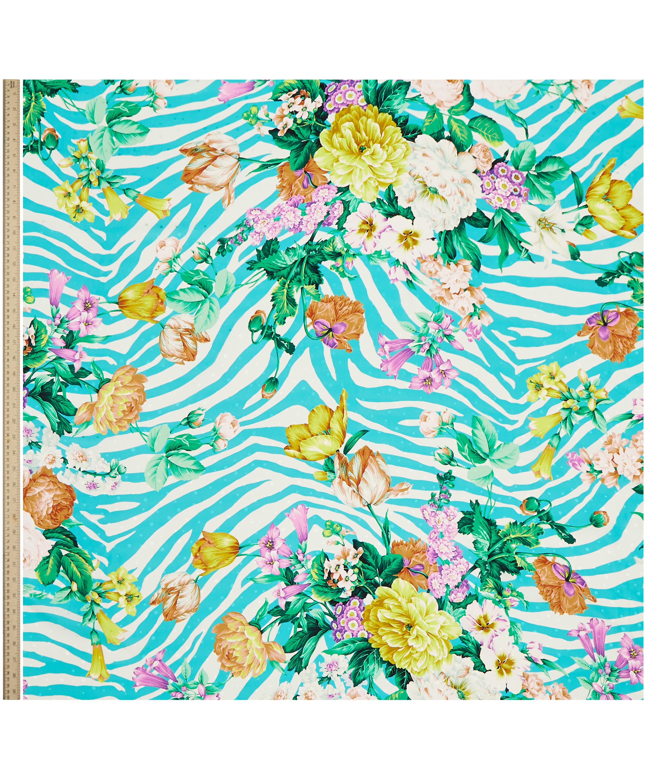 Ungaro - Flowers with Stripes Silk Jacquard image number 1