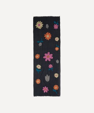Paul Smith - Floral Embroidered Scarf image number 1