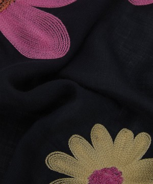 Paul Smith - Floral Embroidered Scarf image number 3