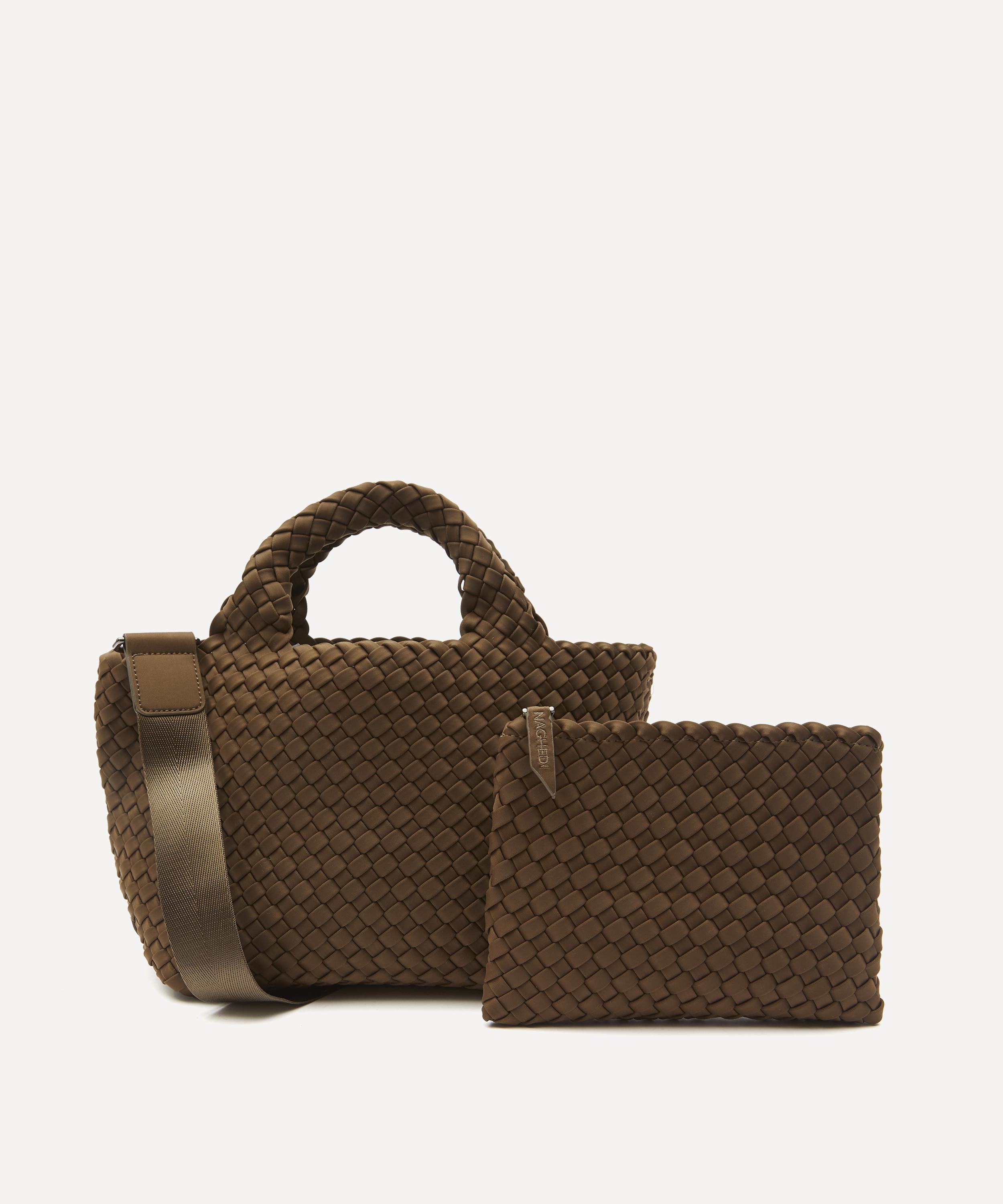 St. Barths Mini Solid Ecru Woven Handbag